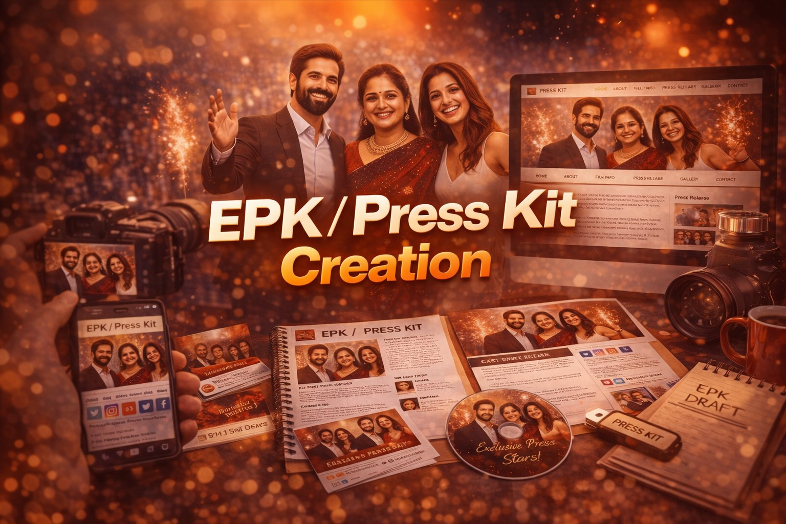 EPK / press kit creation